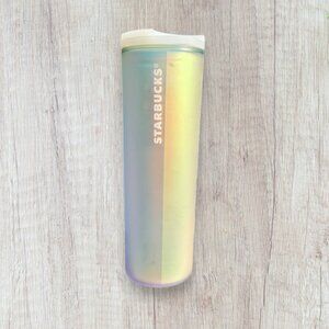 STARBUCKS Mermaid Siren Frosted Soft Iridescent 50th Anniversary Tumbler 16oz